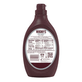 HERSHEY'S Zero Sugar Chocolate Syrup Bottle, 17.5 oz