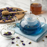 Butterfly pea flower tea loose leaf (375+ Cups) [ 4.4 Ounces Oz] Dried butterfly pea flowers blue tea