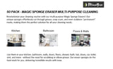 MinnYaso Magic Sponge Cleaning Eraser 3.94" x 2.36" x 0.79" | Multi-Purpose Household Cleaning | Magic Sponge Cleaning Eraser for Kitchen, Bathroom