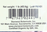 Starwest Botanicals Hyssop Herb C/S