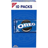 Oreo, Chocolate Sandwich Cookies, 10 Snack Packs (4 Cookies per Pack)