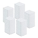 100% Cotton Terry Towels Cleaning Cloths Pack of 50 (12x12 Inches) White Cotton Terry Cloth Bar Rags White Bar Towels, Multipurpose High Absorbent