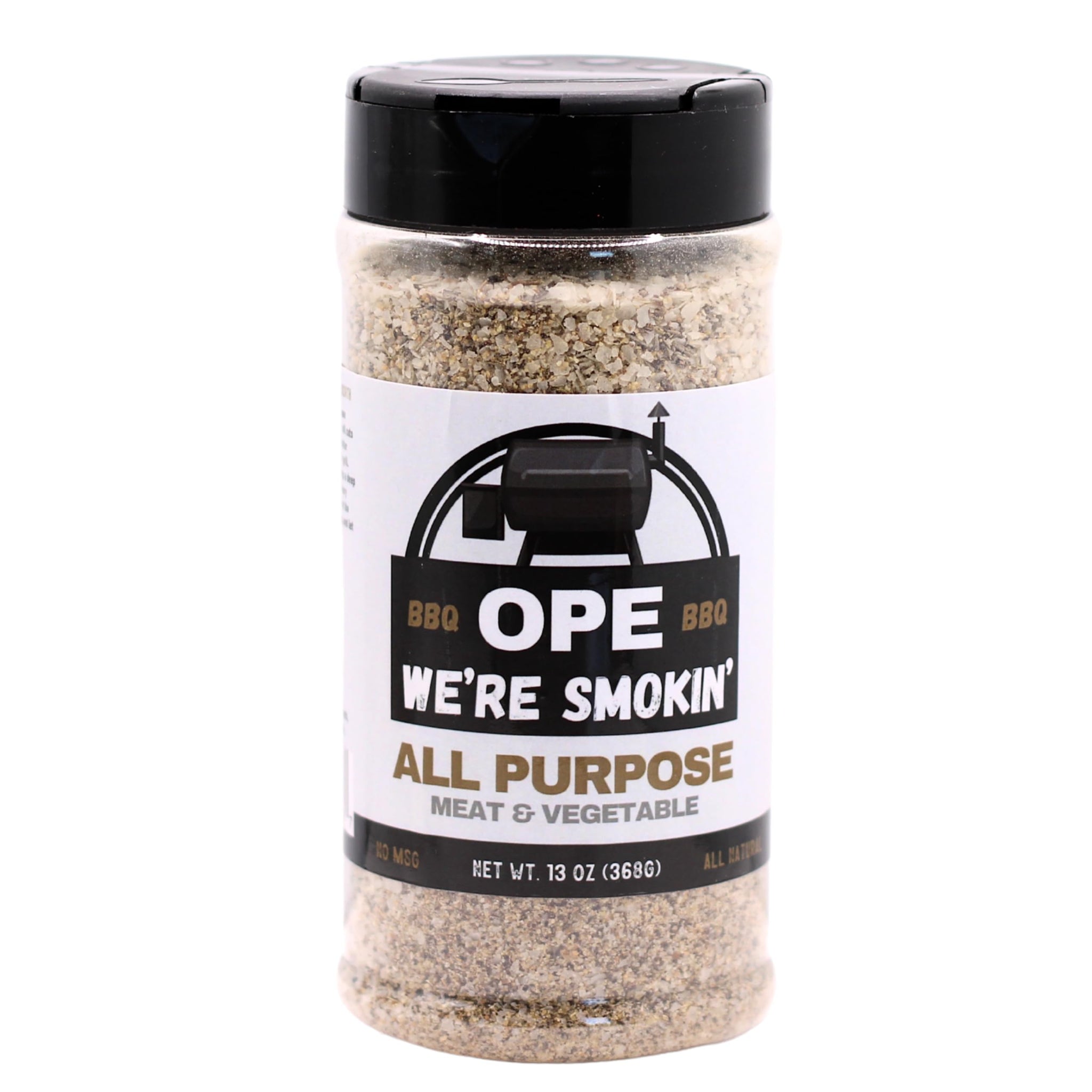 All Purpose BBQ Seasoning (13 oz) - BBQ Rub for Beef, Pork, Chicken & Veggies - No MSG, Gluten Free, All Natural - Savory Blend for Grilling, Smoking