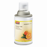 Rubbermaid Commercial Microburst 9000 Aerosol Air Freshener Refill, Mandarin Orange