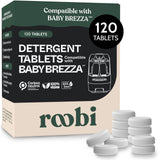Roobi Detergent Tablets Compatible with Baby Brezza Bottle Washer Pro. Removes Milk Residue & Odor, Hypoallergenic Carbon Neutral Formula. 120 Count.