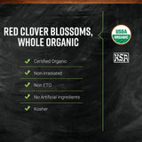 Frontier Co-op Organic Whole Red Clover Blossoms, 0.71oz - Fragrant, Natural and Versatile for Garnishes and Red Clover Tea - Kosher, Non-Irradiated