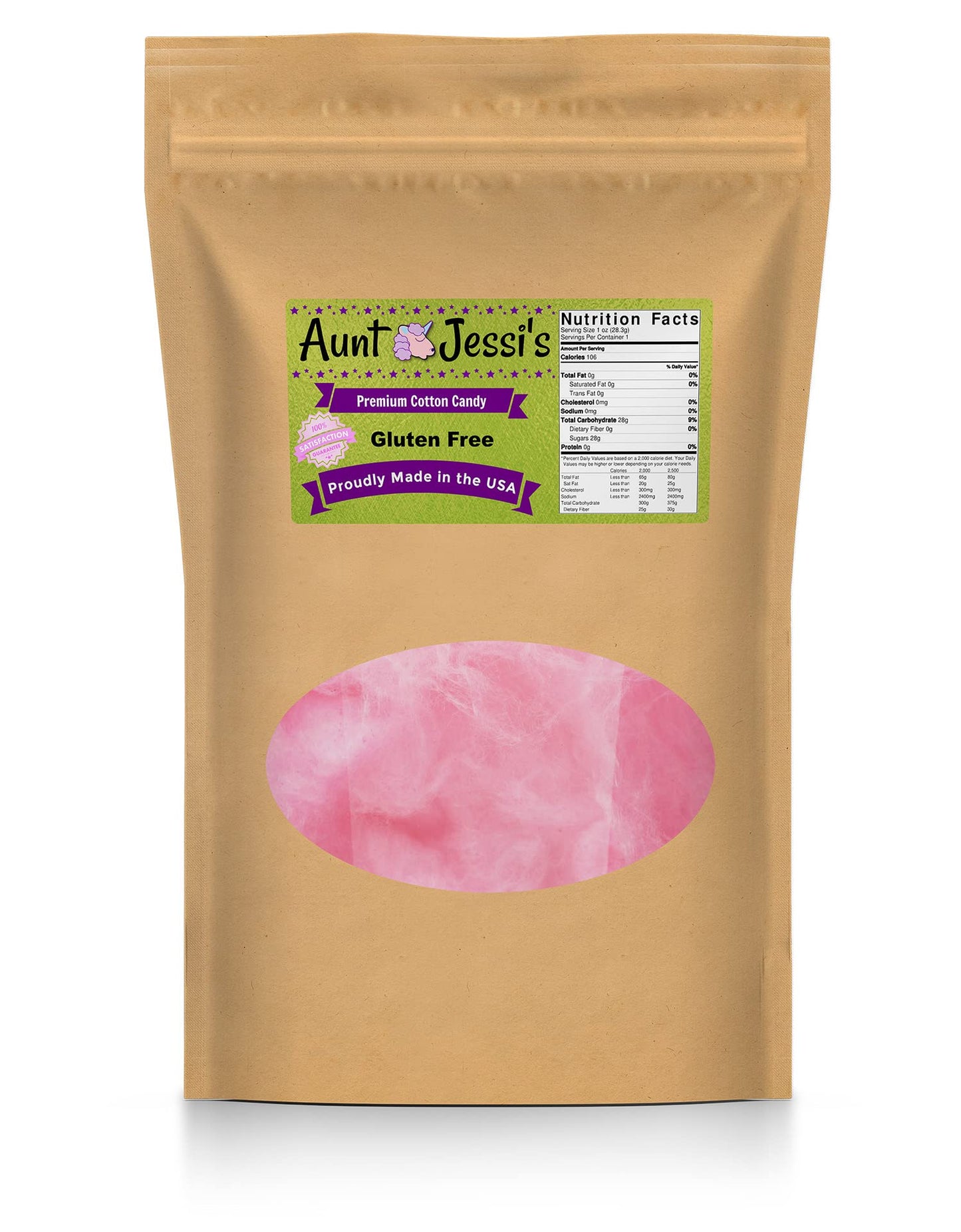 I Love Peaches Cotton Candy - Funny Peach Gifts for Men Gourmet Gluten-Free Candies Pink Novelty Gag Emoji Joke Humor Made in America Gears Out