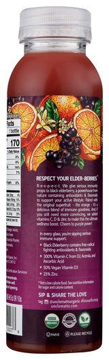 Uncle Matts Organic Ultimate Immune Orange Juice With Elderberry, 12 Fz