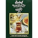 Sadaf Cardamom Tea Loose Leaf Box 16 oz - Special Blend Cardamom Ceylon Black Tea - Product harvested in Sri Lanka