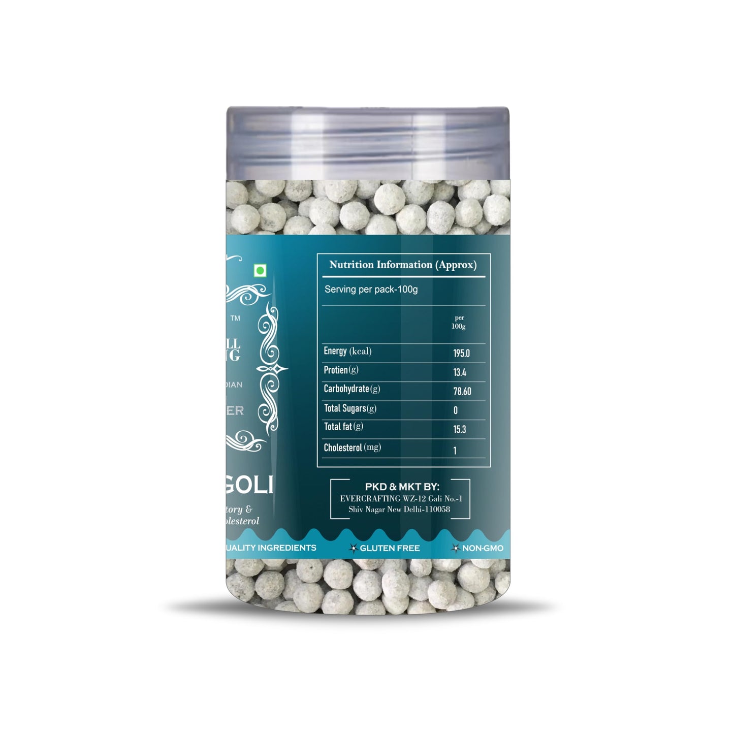 Blessfull Healing Jeera Goli 5 Oz(Ounce) Airtight Container With Spoon