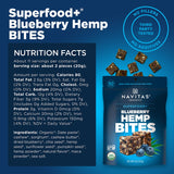 Navitas Organics Superfood Power Snacks, Blueberry Hemp, 8oz. Bag, 11 Servings - Organic, Non-GMO, Gluten-Free