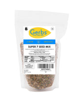 Gerbs Super 7 Seed Snack Mix 2 lbs. | Raw, No Artificial Additives, Resealable Bag | Crunchy Pumpkin, Sunflower, Brown & Golden Flax, Black & White