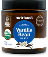 Nutricost Organic Madagascar Vanilla Bean Paste (4 oz) - Vanilla Bean Paste for Baking and Cooking, USDA and CCOF Organic, GMO-Free, Gluten-Free