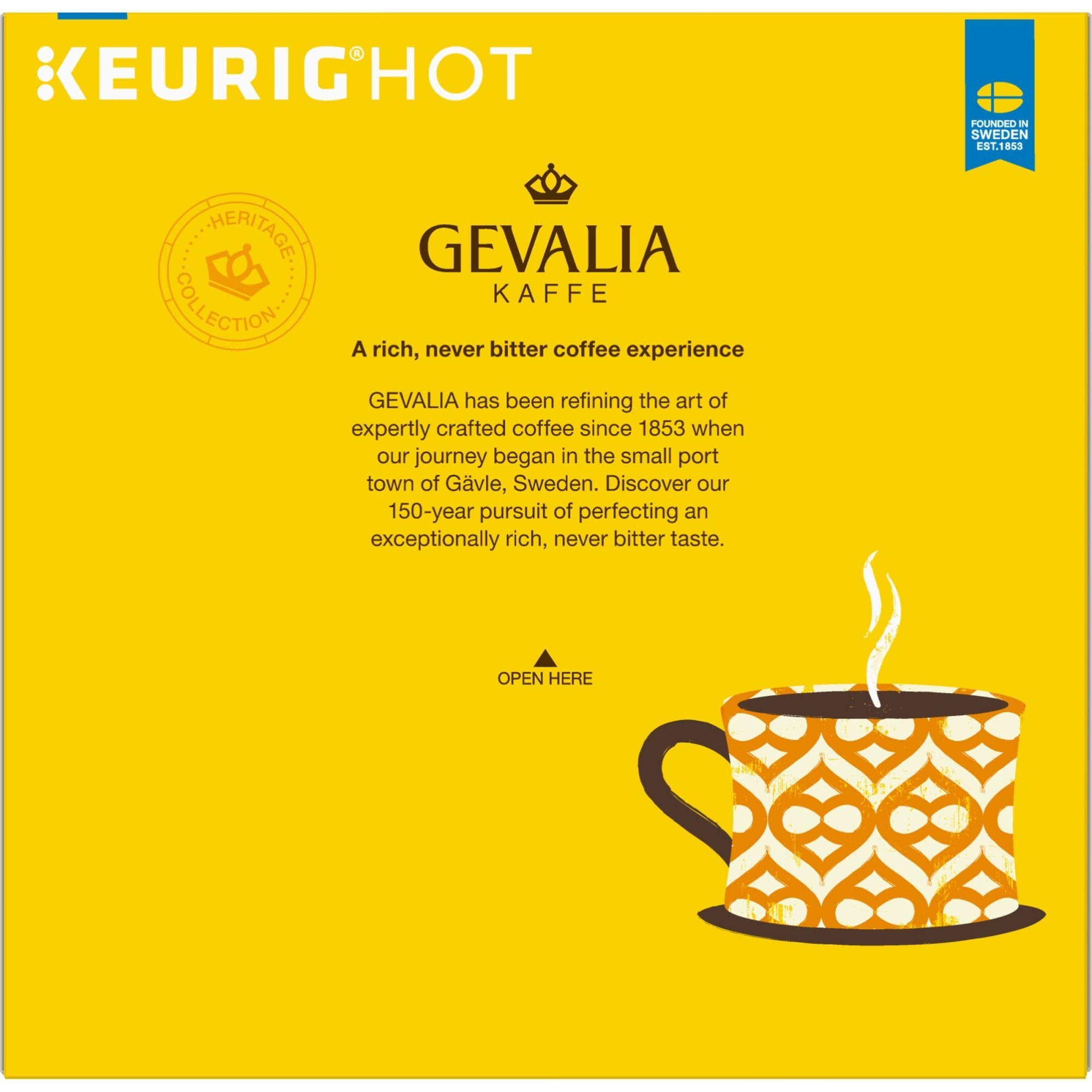 Gevalia Signature Blend Mild Roast K-Cup Coffee Pods (18 Pods)