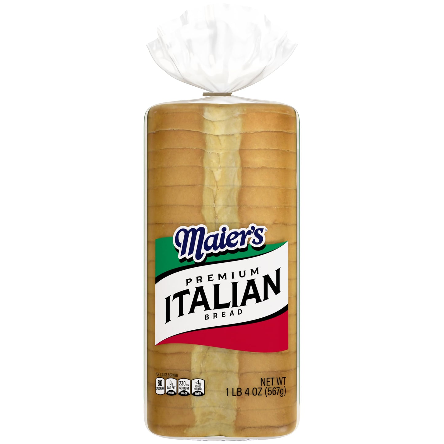 Maier's Premium Italian Bread, Bread with No High Fructose Corn Syrup, 20 Oz Loaf