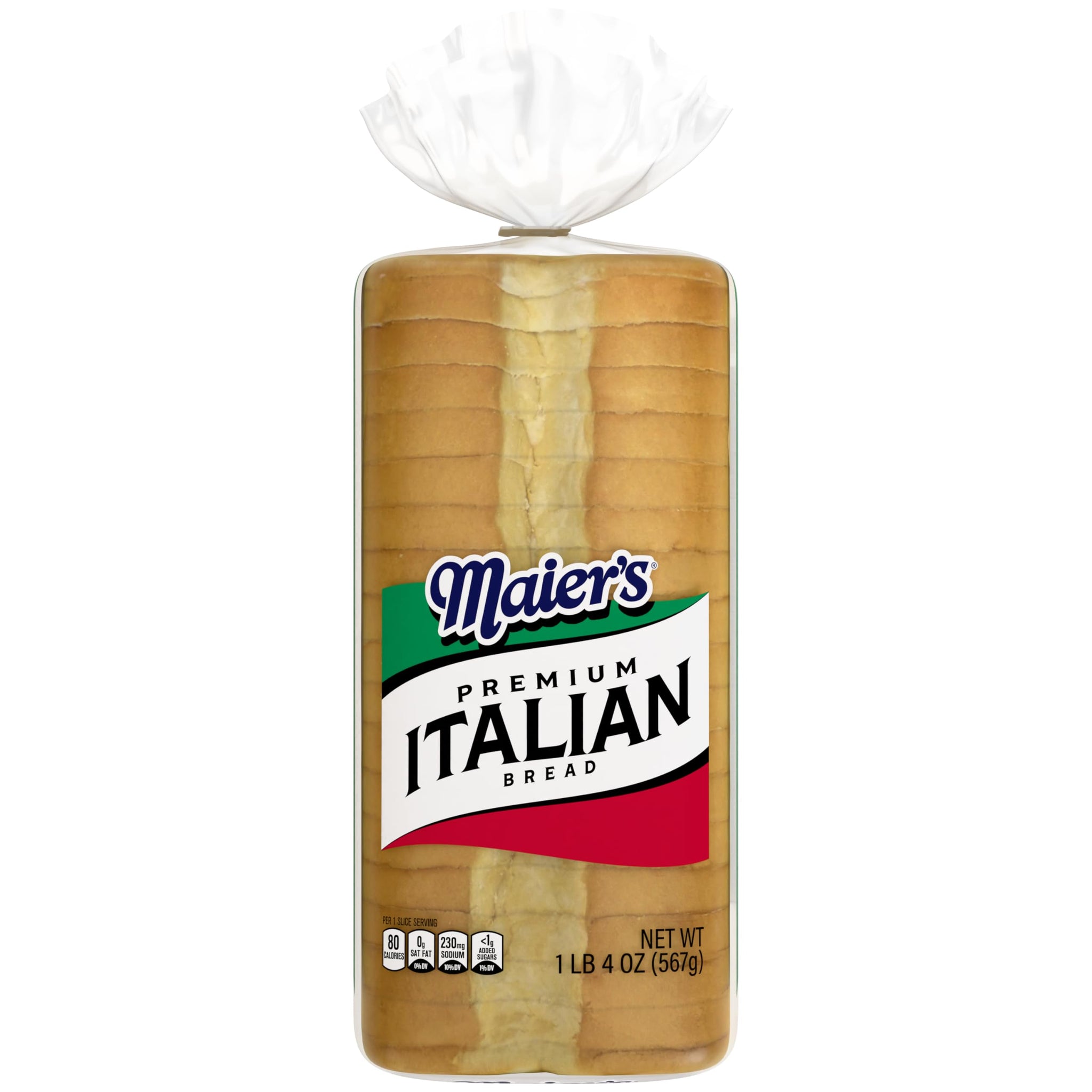 Maier's Premium Italian Bread, Bread with No High Fructose Corn Syrup, 20 Oz Loaf