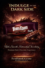Tim Tam Dark Chocolate Biscuits - 4-Pack (200g) Made in Australia - Rich Dark Chocolate Coating - Classic Australian Treats