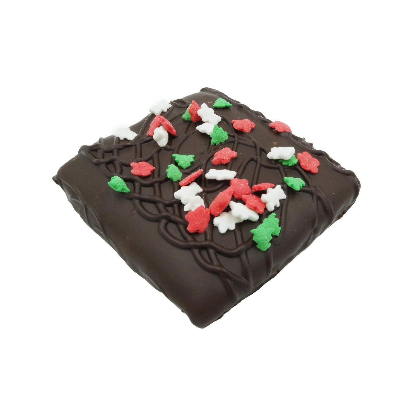 Philadelphia Candies Christmas Happy Holidays Gift, Dark Chocolate Covered Graham Crackers, 6 Ounce