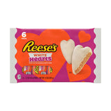 REESE'S White Creme Peanut Butter Hearts, Valentine's Candy Packs, 1.2 oz (6 Count)