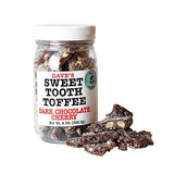 Dave's Sweet Tooth Toffee, Dark Chocolate Cherry Flavor with Real Butter, Real Sugar, and Hand-sliced Almonds, Handmade, Homemade, Naturally