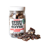 Dave's Sweet Tooth Toffee, Dark Chocolate Cherry Flavor with Real Butter, Real Sugar, and Hand-sliced Almonds, Handmade, Homemade, Naturally