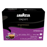 Lavazza Expert Espresso Intenso Double Shot Capsules, Dark Roast, Arabica and Robusta Blend, Compatible with Lavazza Classy Machines (72 Capsules)