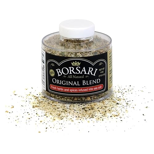 Borsari Original Seasoning Salt - Seasoned Salt Blend - Gourmet Seasonings With Herbs and Spices - All Natural Seasoning Blend for Cooking (Original 4