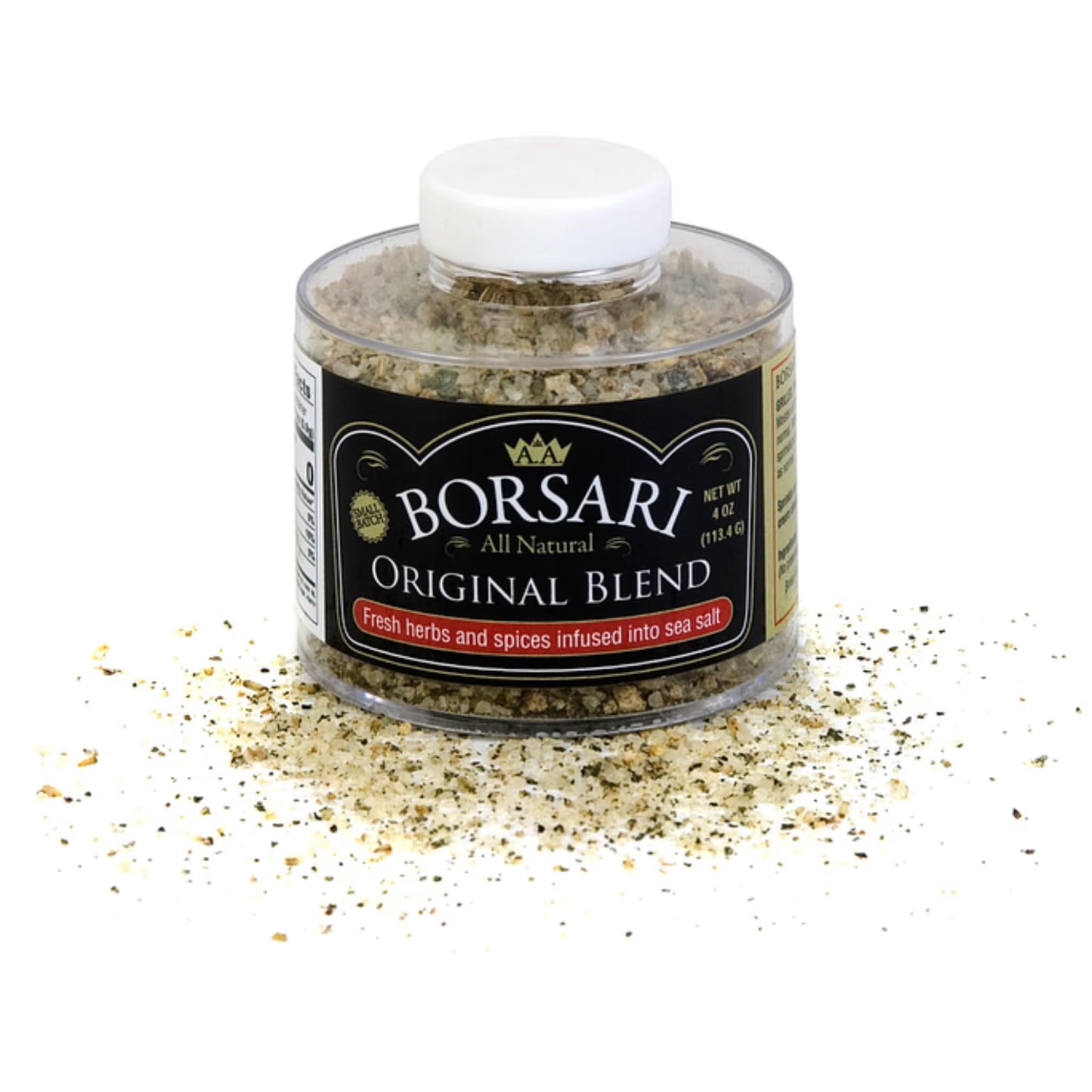 Borsari Original Seasoning Salt - Seasoned Salt Blend - Gourmet Seasonings With Herbs and Spices - All Natural Seasoning Blend for Cooking (Original 4
