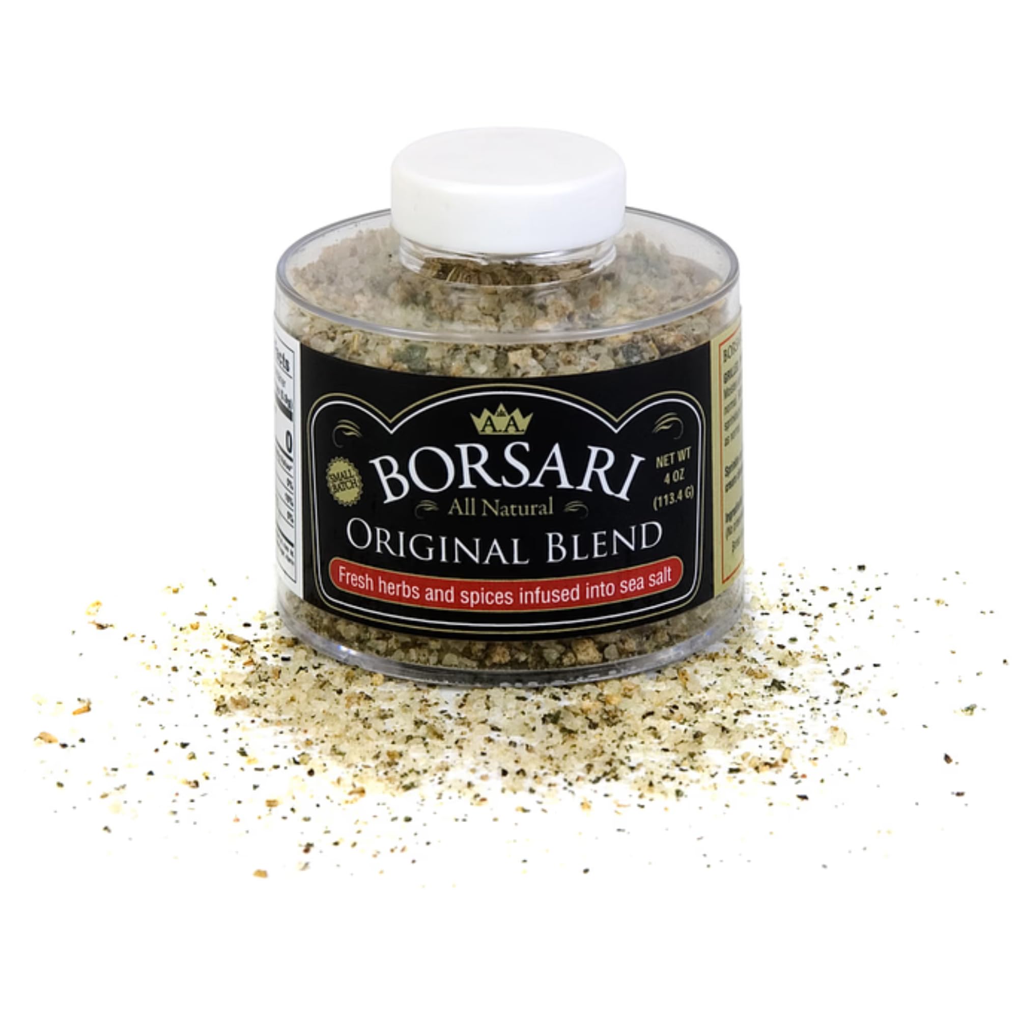 Borsari Original Seasoning Salt - Seasoned Salt Blend - Gourmet Seasonings With Herbs and Spices - All Natural Seasoning Blend for Cooking (Original 4