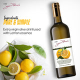 100% naturally infused Eureka Lemon Olive Oil 375ml (12.5oz)
