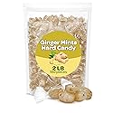 Ginger Mints - 2 Pound Bulk Pack (About 180 Count) - Hard Candy - Soothing Drops - Gluten Free