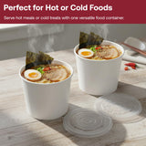 Smarty Had A Party 500 Count 16 oz Paper Bowls - Disposable Soup Bowls 16 oz for Hot Food, Chili, Ice Cream, or Ramen - Leakproof & Heavy Duty Paper