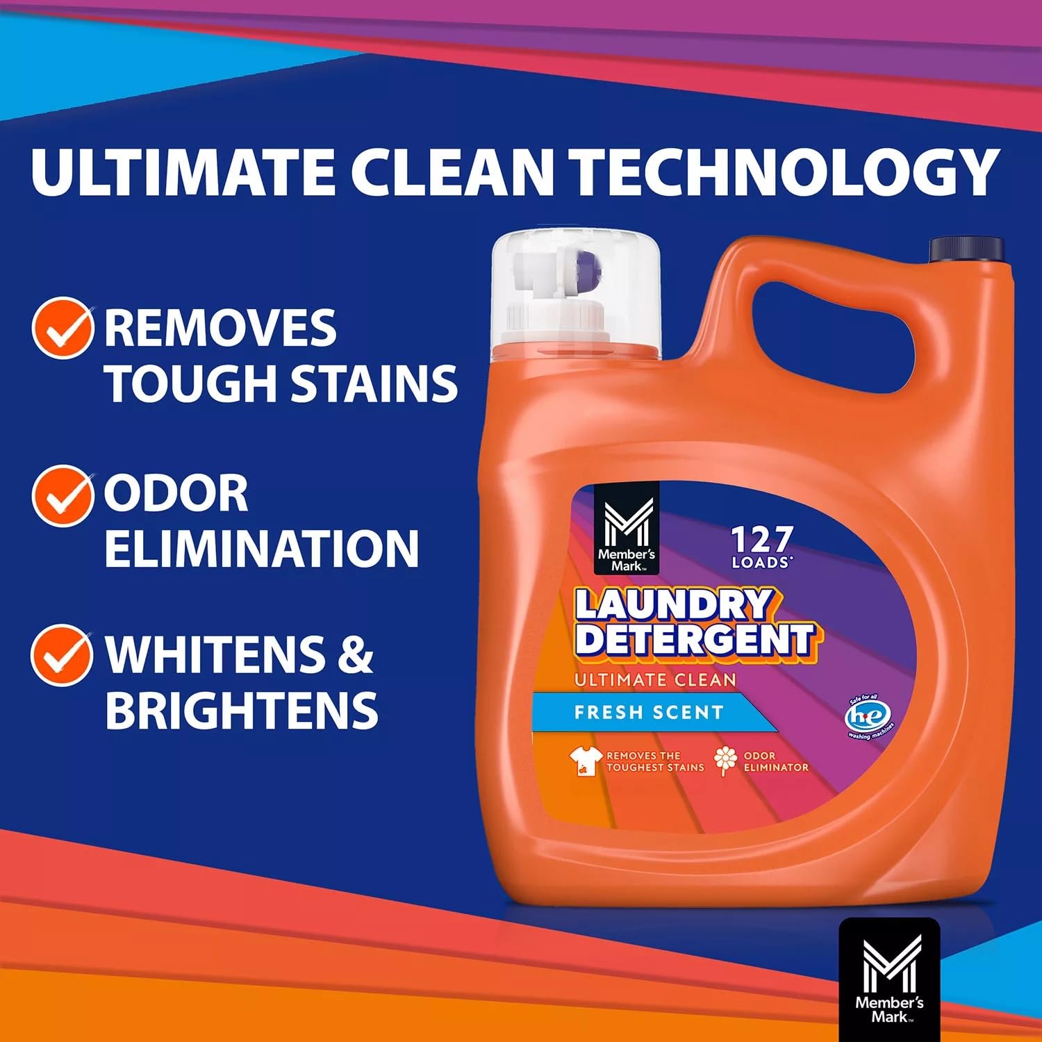 Member's Mark Ultimate Clean Liquid Laundry Detergent (196 oz, 127 loads)