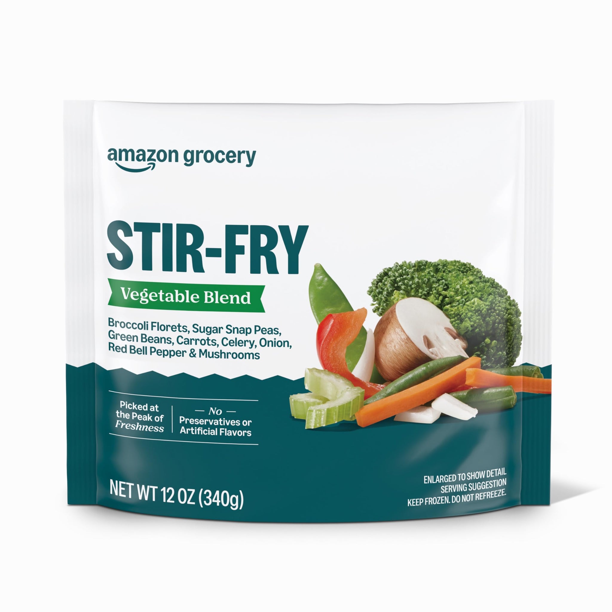 Amazon Grocery, Stir-Fry Vegetable Blend, Frozen, 12 Oz