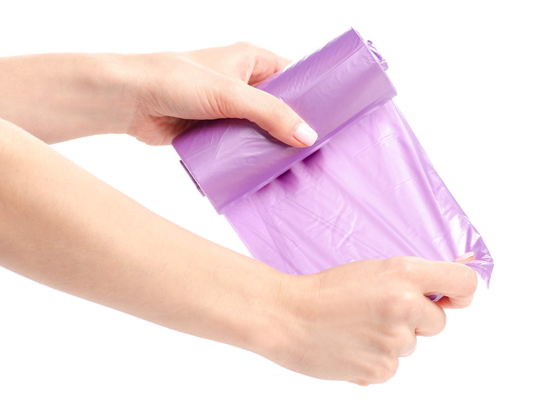Maui Small Trash Bags (120 count), 4 Gallons Lavender Scented Strong Trash Bags. for Office, Bathrooms, Bedroom, Home and Kitchen. Easily fit 4 Gallon