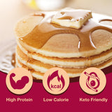 ProtiDIET Naturally Flavored Protein Pancake Mix - Low Fat High Protein Snacks - Nutrient-Rich Pancakes for Breakfast - Perfect On-the-Go Pancakes - 7 Pancake Mix Packets Per Box