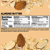 Bobo's Almond Butter Oat Bars, Simple Ingredients, Whole Grain Oats, Plant Based, Gluten Free Breakfast Bars, Non-GMO, Healthy Snacks for Adults