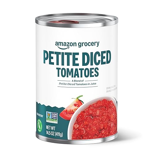 Amazon Grocery, Petite Diced Tomatoes, 14.5 Oz