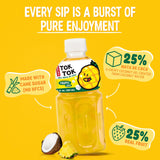 Pocas Toktok Pineapple Juice 12-Pack - Made with Real Fruit & Chewy Nata De Coco, 8 Oz Each