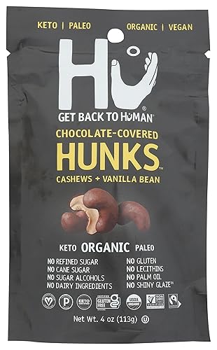 HU KITCHEN Chocolate Covered Cashews, 4 OZ