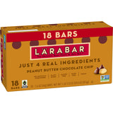 Larabar Peanut Butter Chocolate Chip, Fruit and Nut Bars, Gluten Free and Vegan, 18 Ct, 28.8 oz