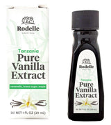 Rodelle Tanzania Single Origin Pure Vanilla Extract Gluten Free Made in USA, 1 Ounce