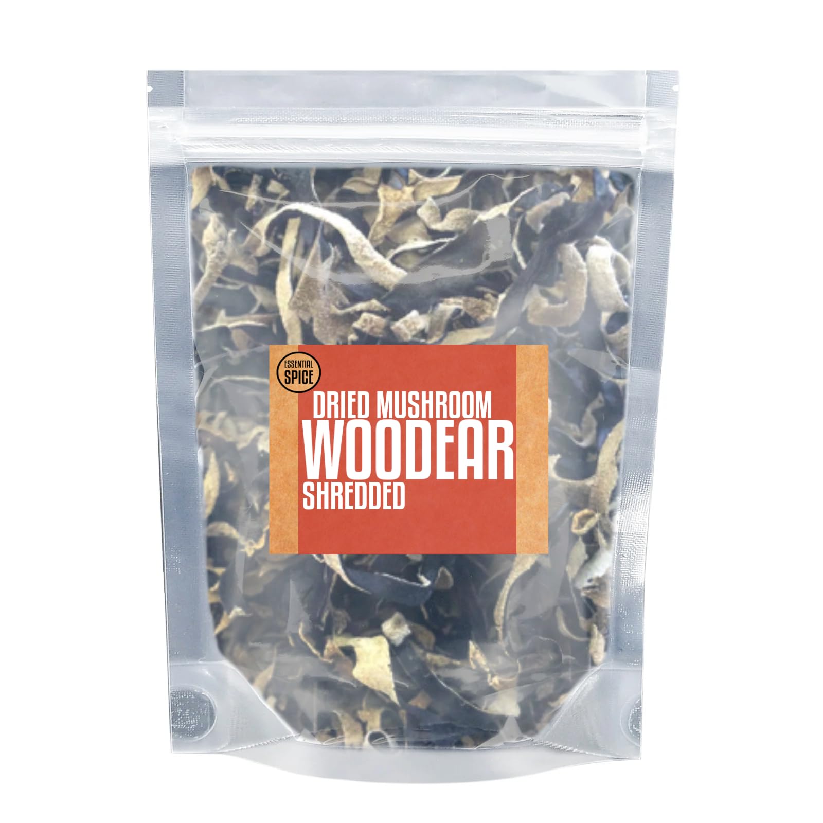 Essential Spice Dried Shredded Wood Ear Mushrooms - Crisp, Mild Texture & Subtle Earthy Flavor - Ideal for Soups, Stir-Fries, Salads & Asian Cuisine