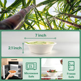 Homestockplus Disposable Bowls 24 Oz [100 Pack] - Compostable Paper Bowl Heavy Duty,Freezer & Microwave Safe Bowl, BPA-Free Eco-Friendly Bowls