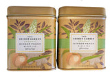 The Secret Garden Organic Tea 2.64 Oz Pack Of 2! 100 Tea Bags Ginger Peach Flavored Black Tea! Herbal Blends Healthy Drink Tea! (Ginger Peach)
