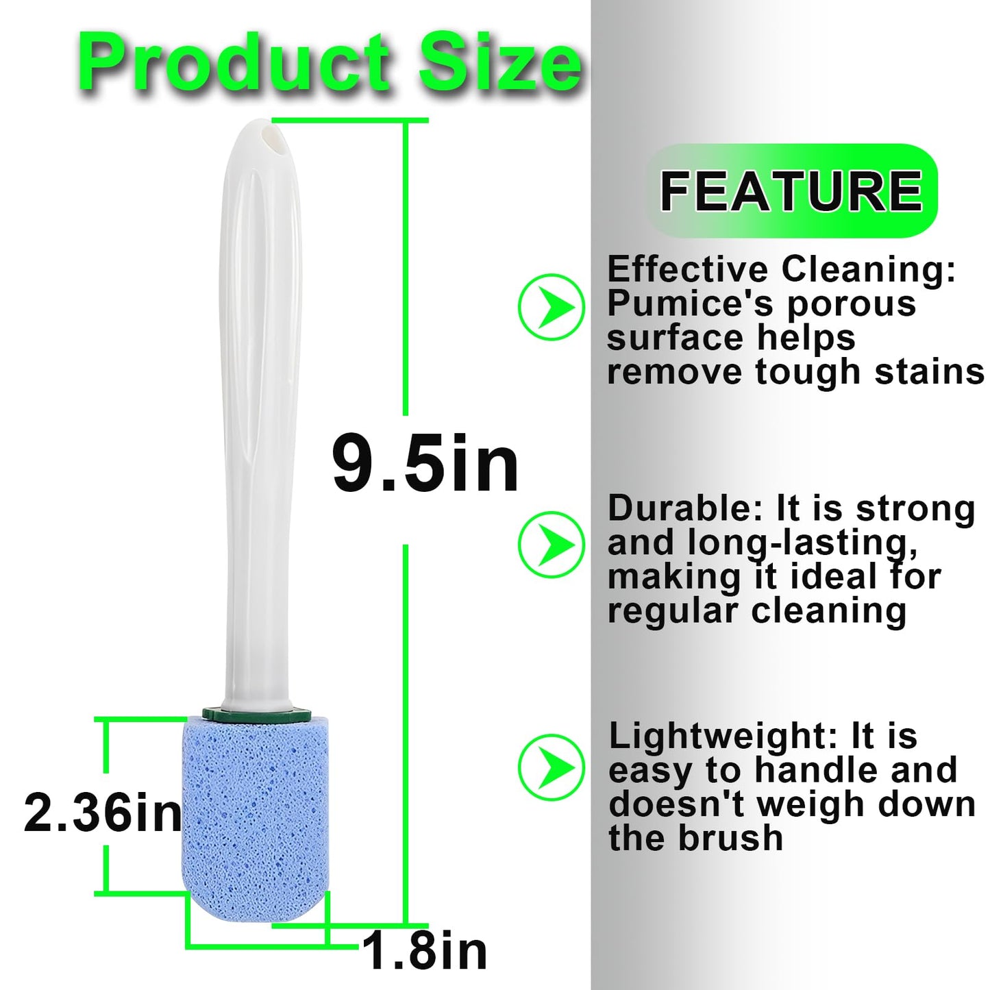 Lmuwecno Pumice Stone Toilet Stick,Pumice Chisel Sticks Cleaning,Pumice Stine Scrubber and Cleaner for Toilet Bowl,Bathroom,Kitchen,6Pcs Pumice Stone