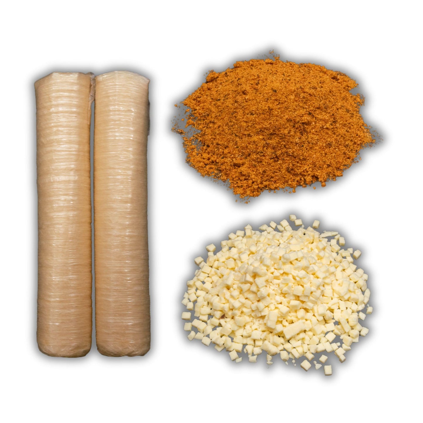 Bearded Butchers Original Bratwurst DIY Kit - Make Mild & Flavorful Homemade Brats - Includes Our Original Seasoning, High-Temp Mozzarella Cheese, and