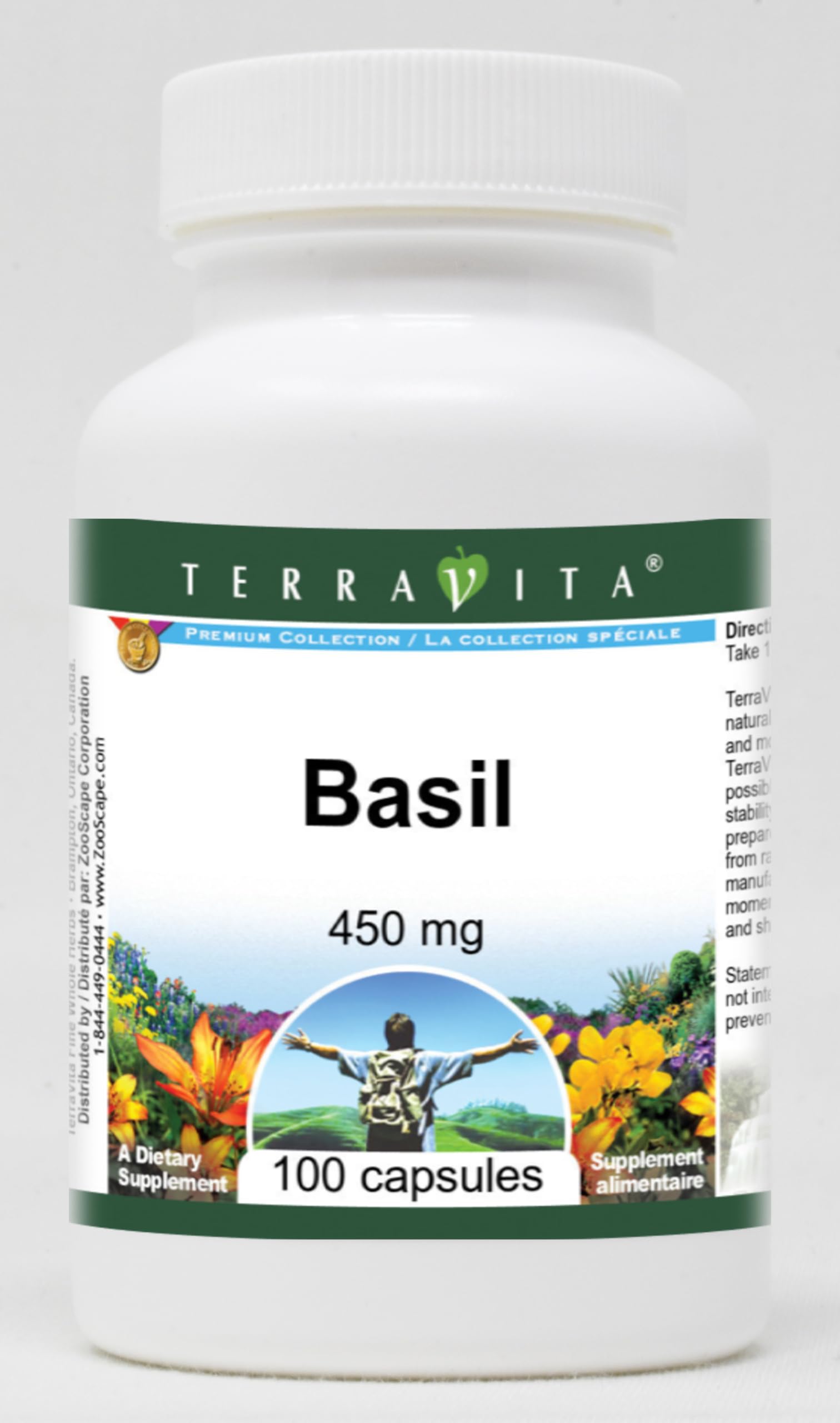 Basil - 450 mg (100 Capsules, ZIN: 511888) - 3 Pack