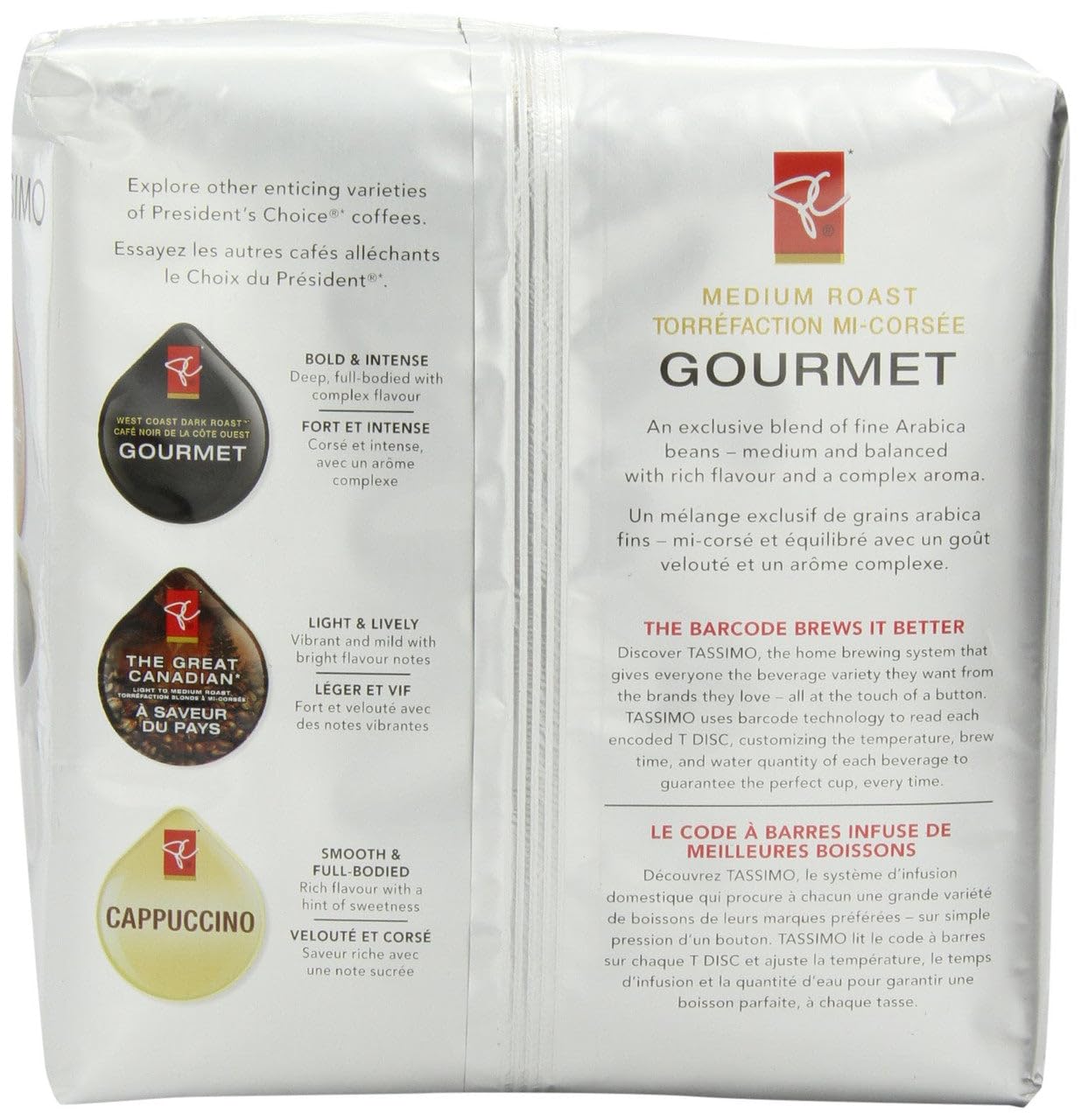 President's Choice Tassimo Gourmet, Medium Roast, 4.3 Ounce
