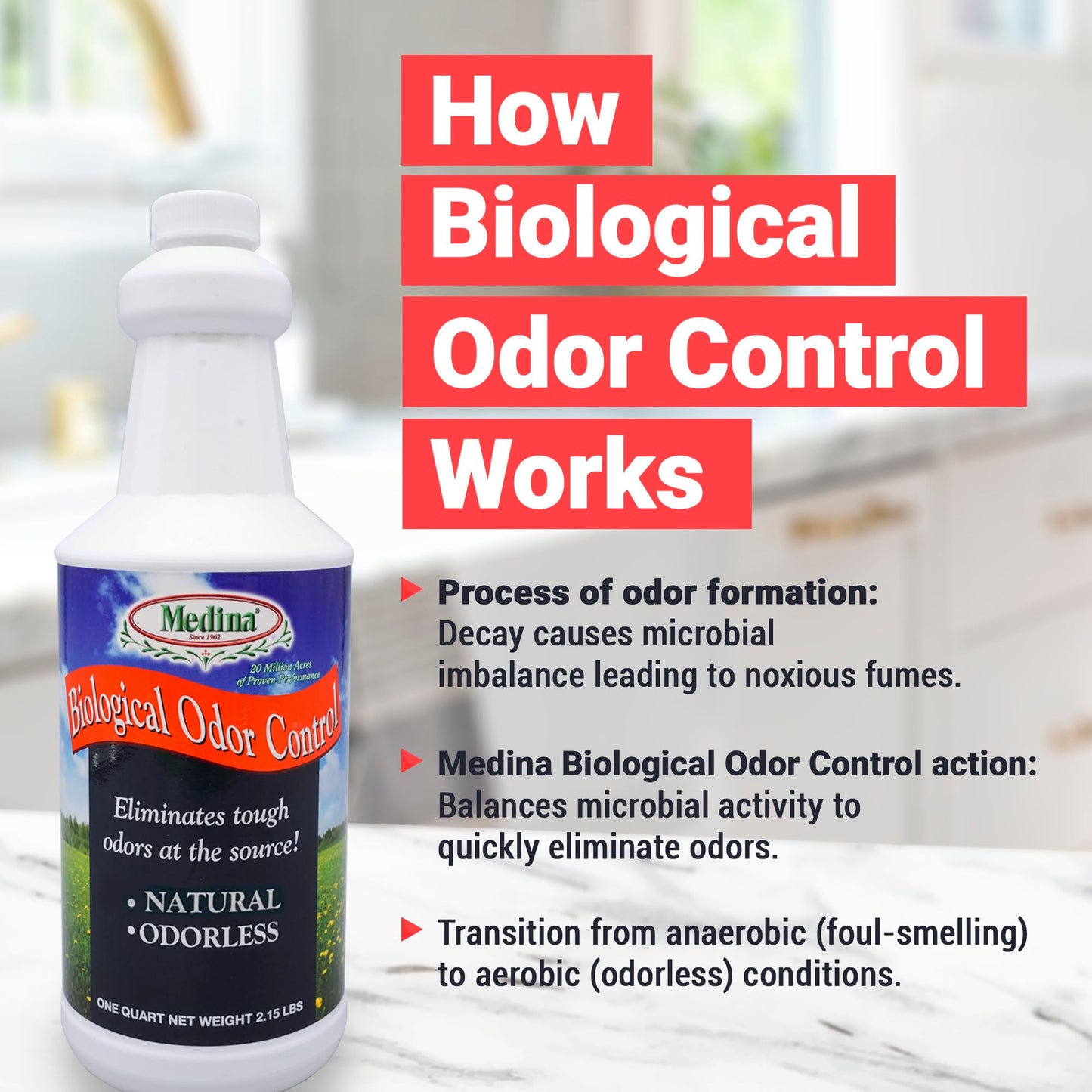 Medina BOC Biological Odor Control Qt.